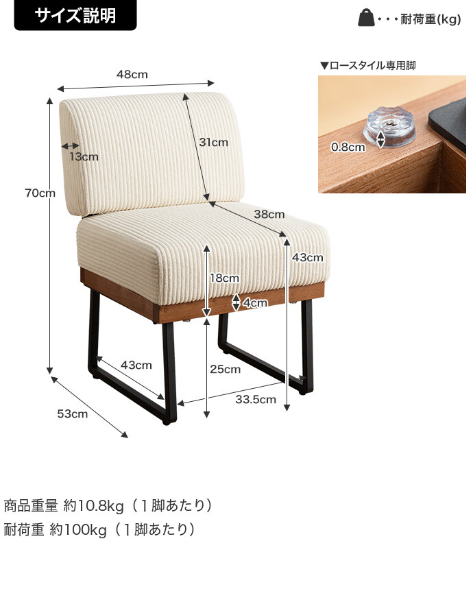 格安SALEスタート！ g135023]【2脚セット】Claes 1人掛け 1人掛けダイニングソファ 家具