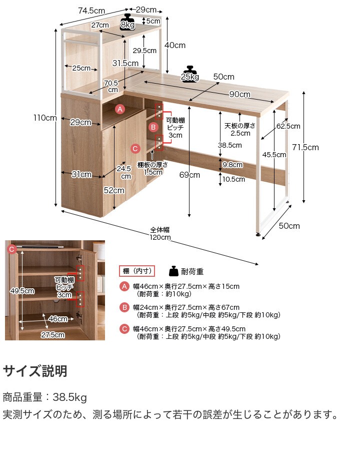 サイズ説明