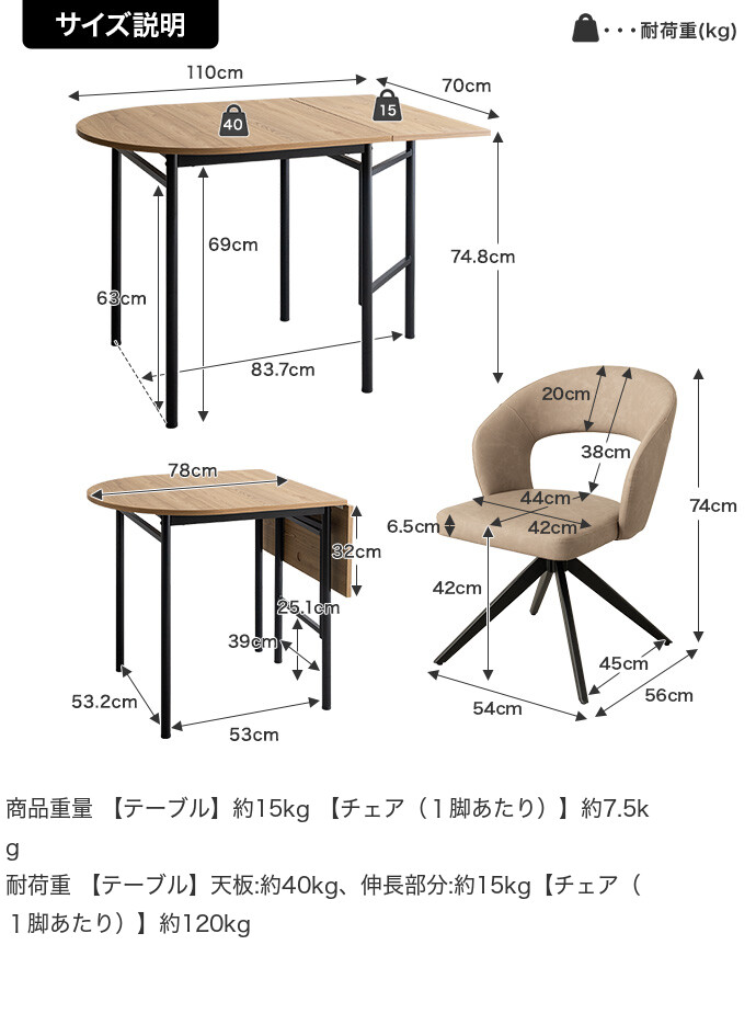 サイズ説明