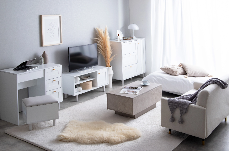 『透き通る秋の韓国風ワンルーム』