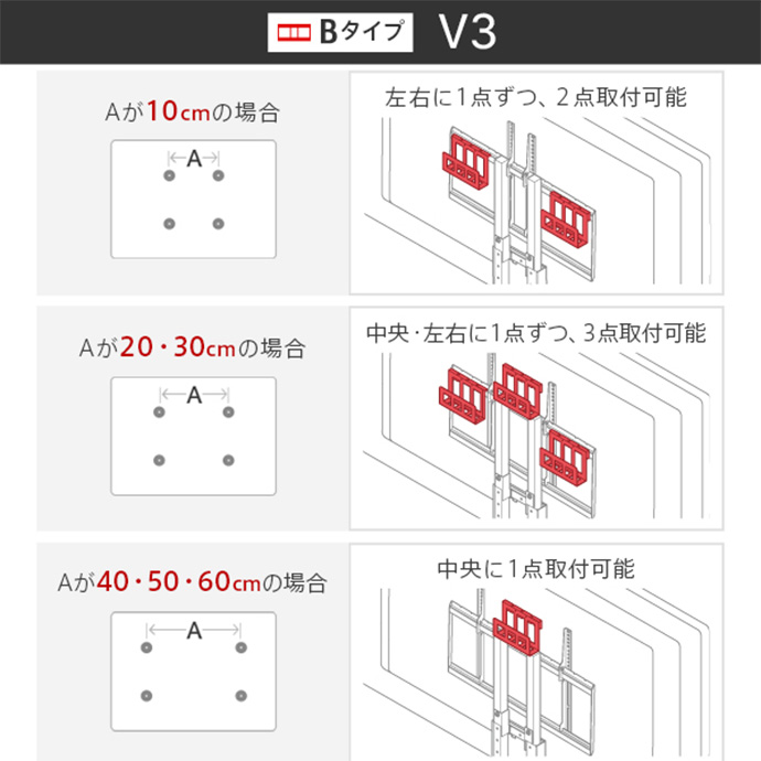 g105639]Wall インテリアテレビスタンド全タイプ対応HDDホルダー