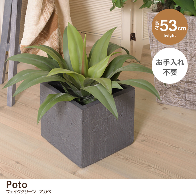 【高さ53cm】フェイクグリーン アガベ
