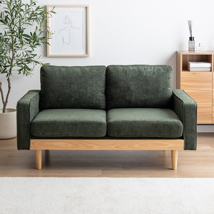 【単品】Moss 2人掛けコーデュロイソファ