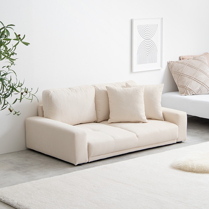 2人掛けローソファ