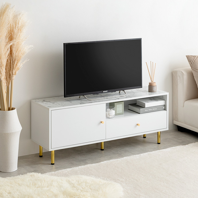 【幅110cm】引き出し付きテレビボード