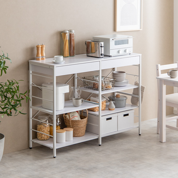 【幅120cm】Cammy レンジラック