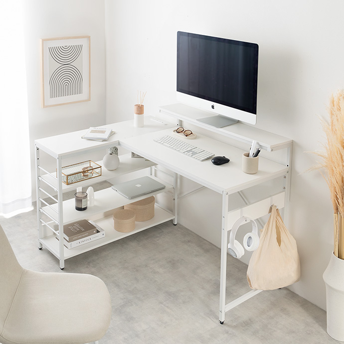 【幅120cm】Lauren  L字デスク