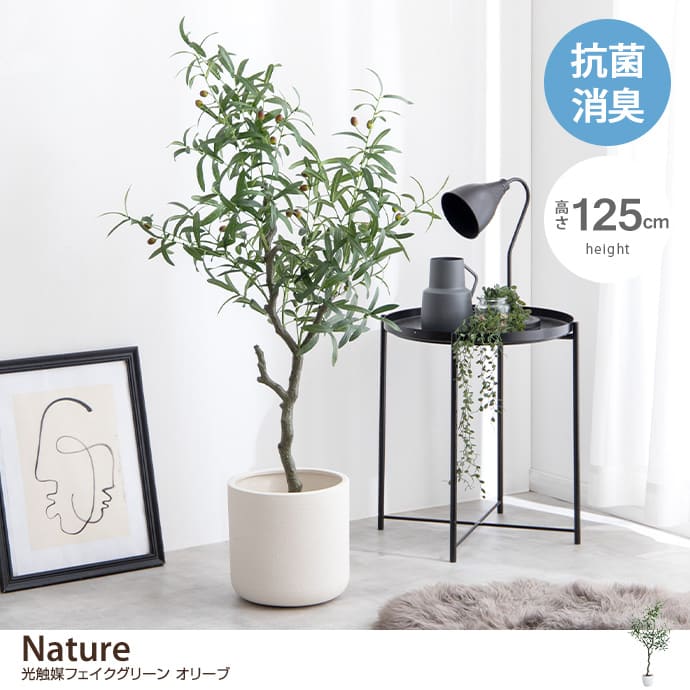 g162004]【高さ125cm】Nature 光触媒人工観葉植物 オリーブ 観葉植物