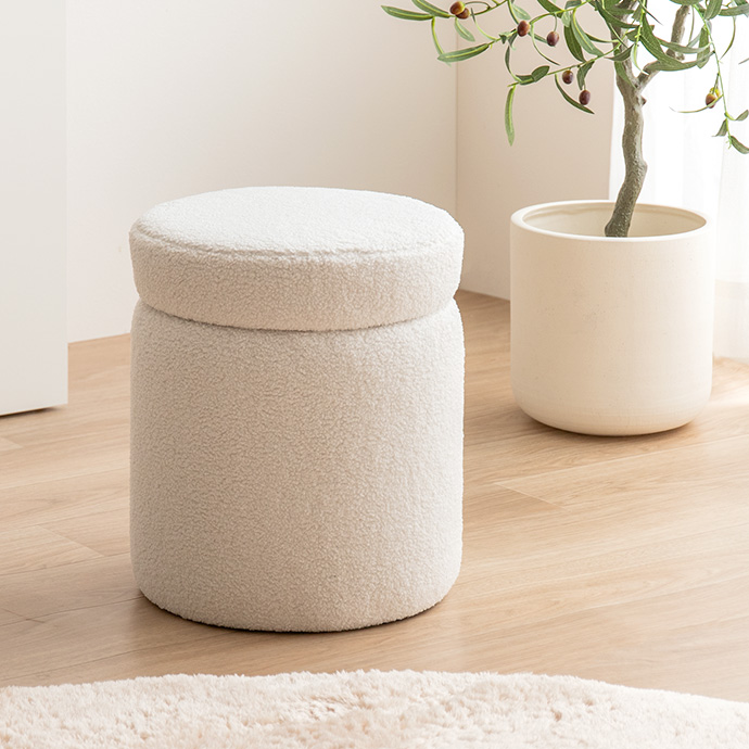 【幅36cm】Kurum 収納付きスツール