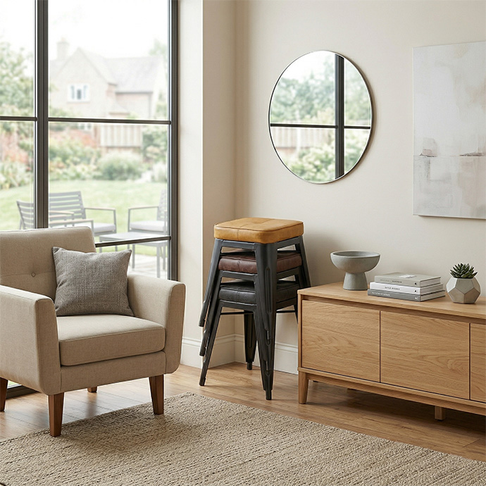 使わない時は重ねて、省スペースに