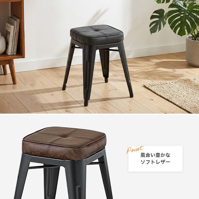 風合い豊かなソフトレザーが、上質な印象に