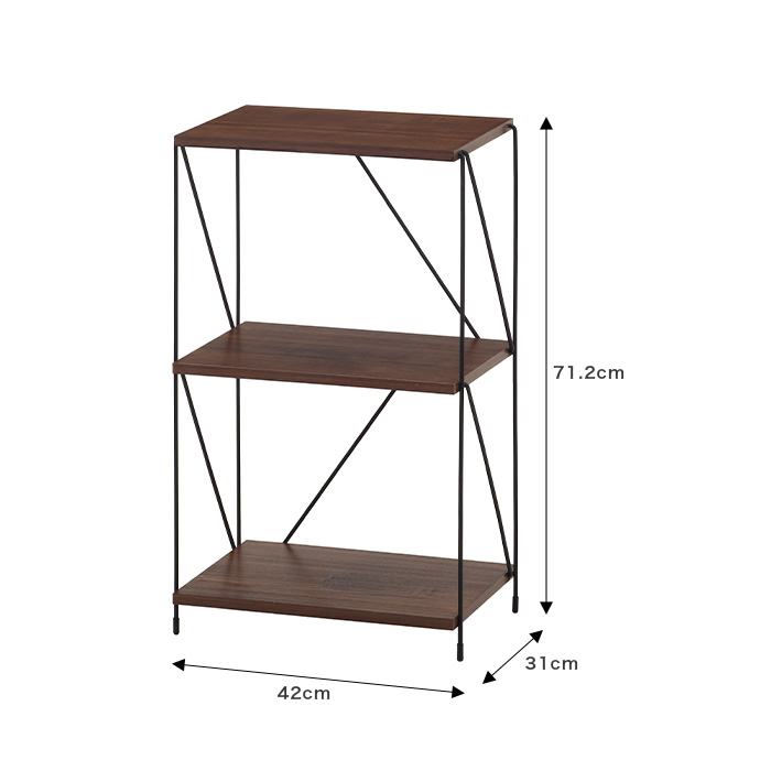 g11532]【幅42cm】Ezbo ワイヤーラック3段 ラック | 家具・インテリア
