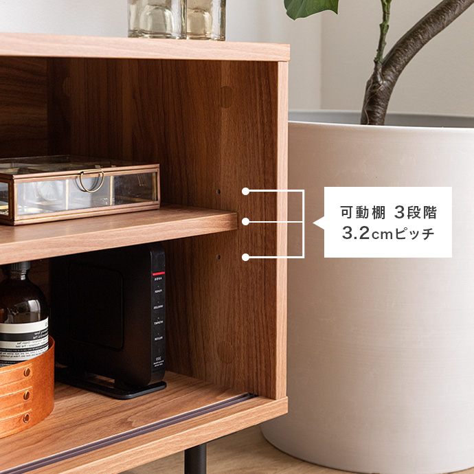 可動棚で収納スペースを無駄なく活用