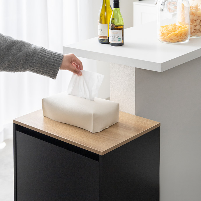 天板も活用できるデッドスペースの無い設計