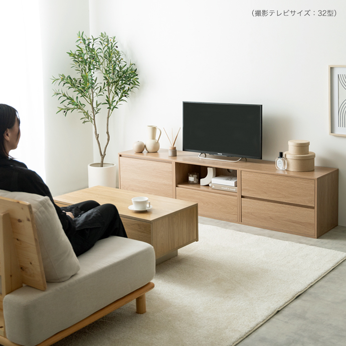 g138027]【単品】Colby 組み合わせテレビ台 オープン+引き出し ローボード | 家具・インテリア通販は家具350【公式】