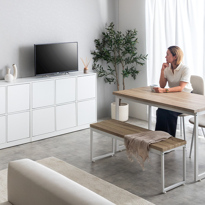 ハイタイプのテレビ台としても