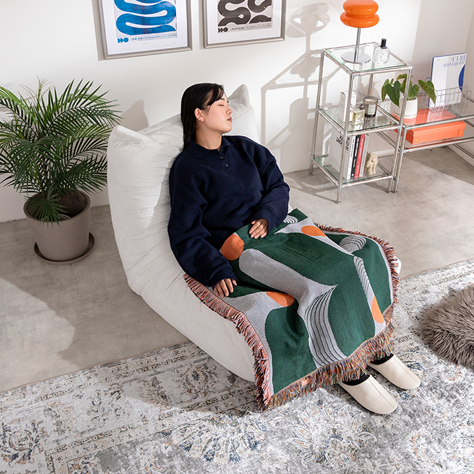 自然と力が抜ける、快適な座り心地