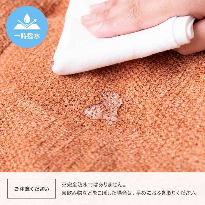 一時撥水の張地で、お手入れ簡単