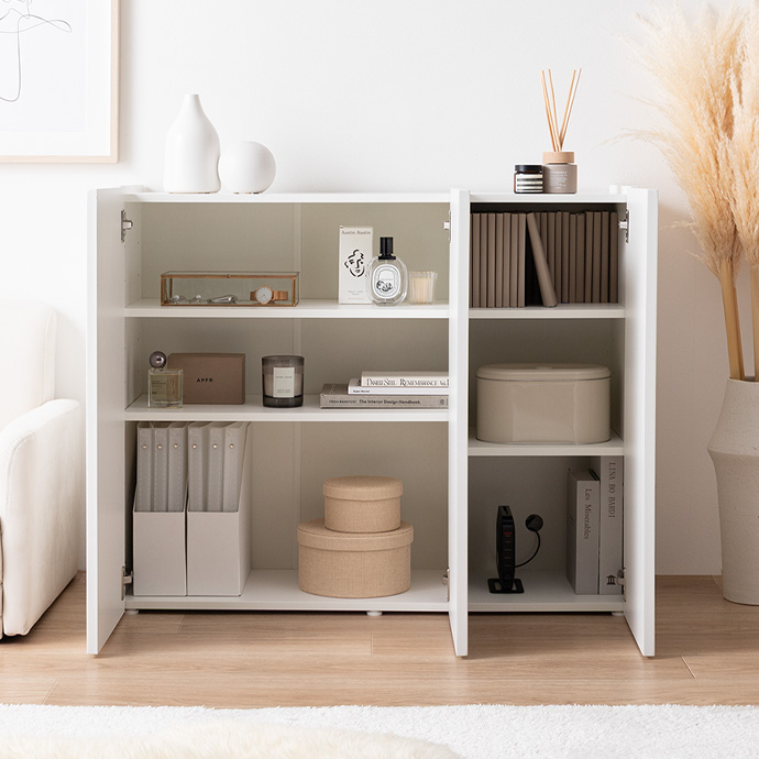 生活感を隠してたっぷり収納できる大容量収納