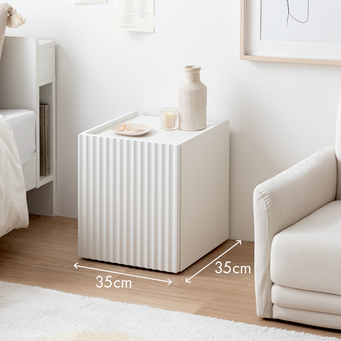 省スペースで置けるコンパクトサイズ