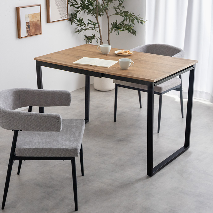 温もりと洗練さを持ち合わせた天板×ロの字型デザイン脚