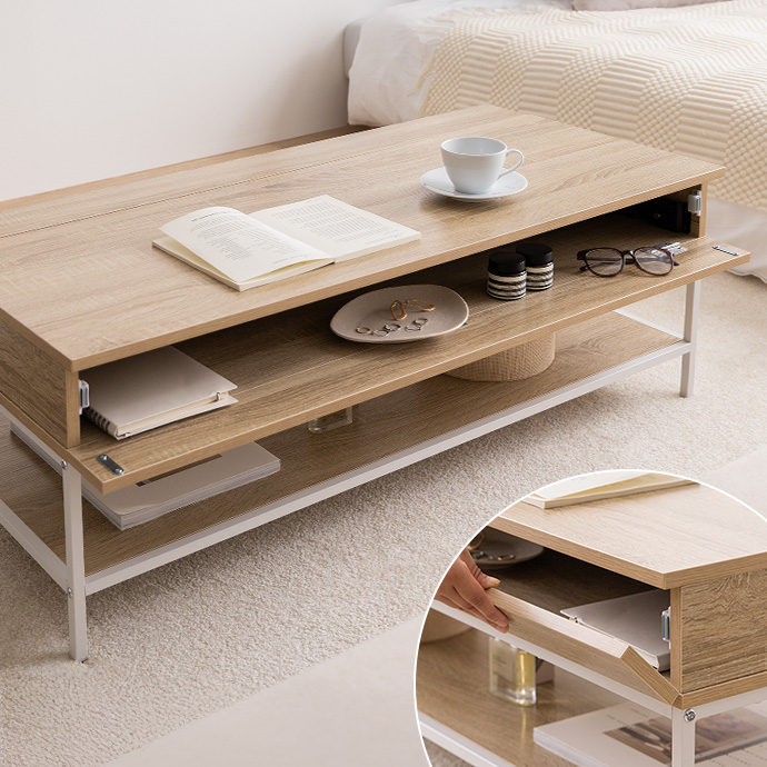 手前からも出し入れができる引き戸仕様