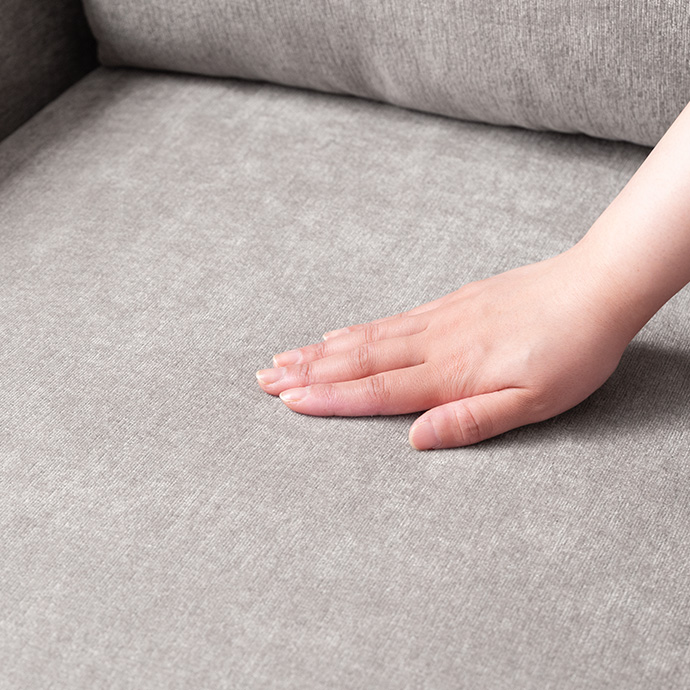 手触り滑らかで心地よいファブリック生地