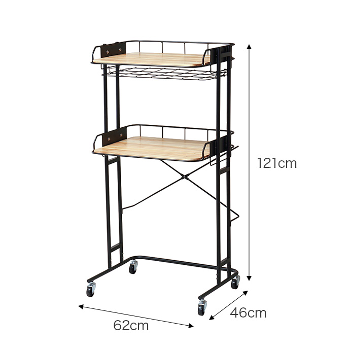 g2740]【幅62cm】BY CAGE キッチンラック レンジ台 | 家具・インテリア